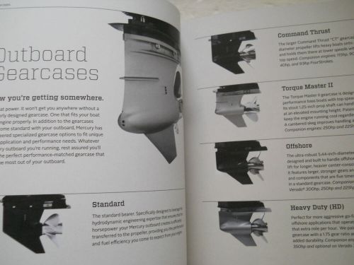 Mercury brochure propulsion outboards sterndrives inboards seapro alpha bravo...