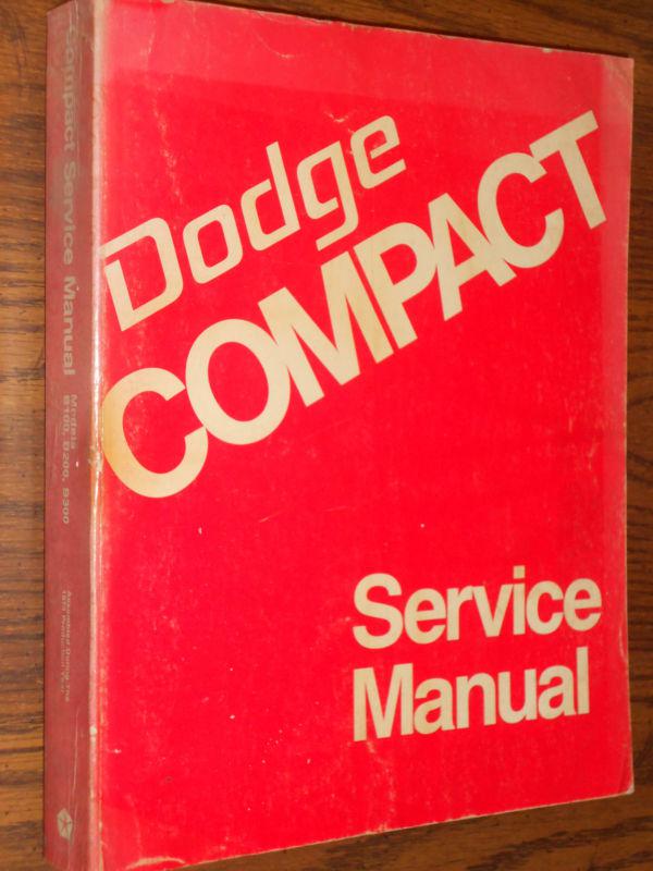 1974 dodge compact van / shop manual / shop book / original