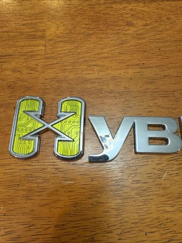 Chevrolet tahoe gmc yukon hybrid rear side emblem logo badge sign oem used