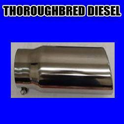 Different trends exhaust tip-5" in 6" out-stainless  rolled slant cut-15" long