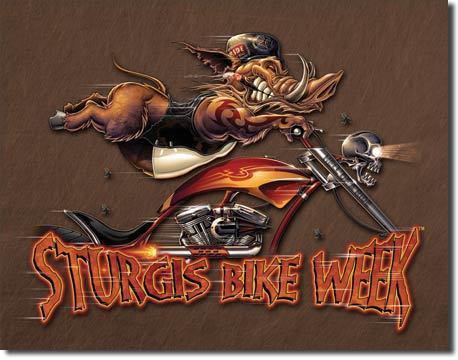 Sturgis bike week modern boar. free shipping vintage style metal sign,shop,pub