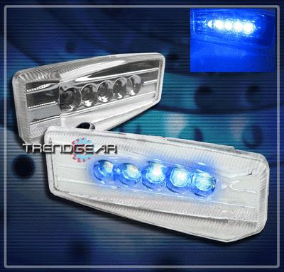 Universal blue led side marker lights lamp nissan pontiac scion subaru toyota vw