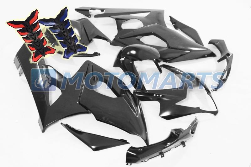 Free tank pad x2! injection fairing kit for suzuki gsx r 1000 k5 2005 2006 lblk