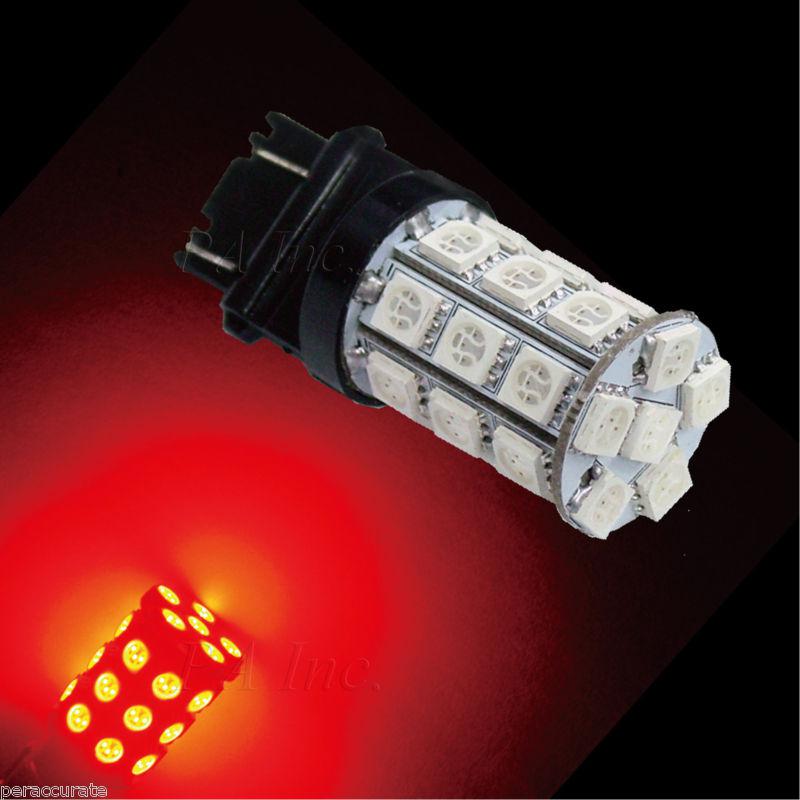 2x 3157 3156 3457a 30 5050 smd led auto tail rear parking light red usa cars