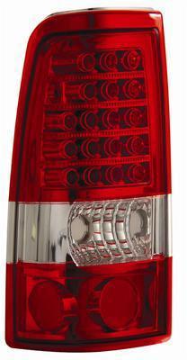 Anzo led taillights red/clear lens red housing 1999-2006 gmc sierra 1500