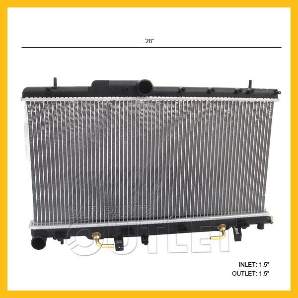 02 03 subaru impreza wrx 2.0l turbo gd h4 radiator assembly 2002-2003 w/toc at