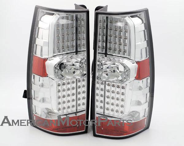 Depo pair euro style chrome altezza tail lights w/led 07-08 chevy suburban tahoe