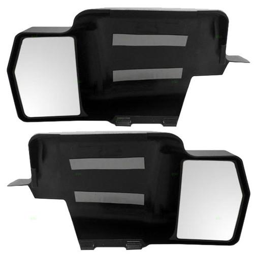 New pair tow towing mirror glass housing ford f-150 lincoln mark lt pickup truck