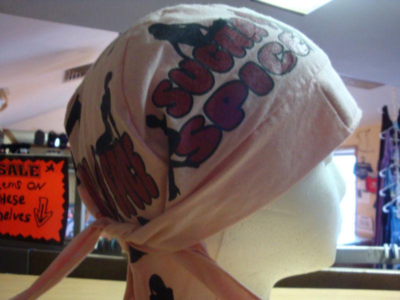 Sugar and spice skull cap/ do rag new!!