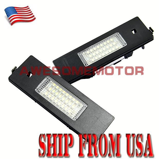 Usa 6000k led license numbe plate light for bmw e81 85 63 64 z4 86 e81 hatchback