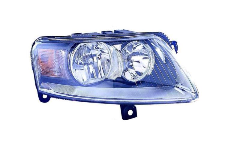 Right passenger side replacement headlight halogen type 05-08 audi a6 4 & 5 door