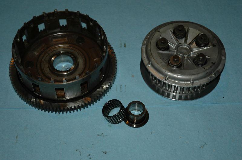 Dragbike kz z1 oem clutch basket+hub+pressure plate vintage kawasaki parts nr