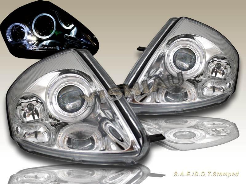 00 01 02 03 04 05 mitsubishi eclipse projector headlights chrome clear halo