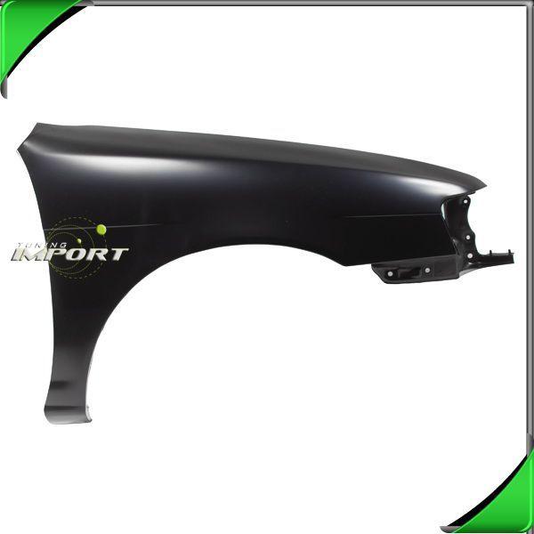 91-94 toyota tercel dx right front fender primed black steel replacement rh new