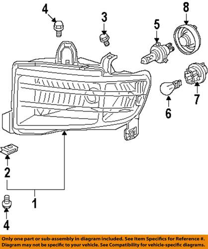 Honda oem 33126s7a003 headlamp-rear cover