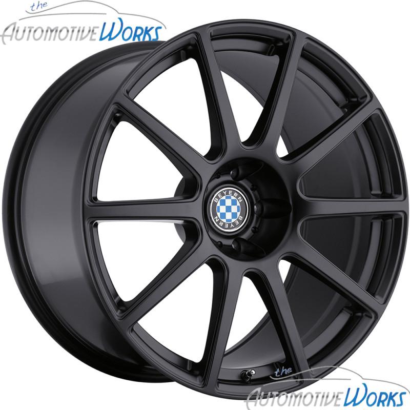 17x9 beyern bavaria 5x120 +20mm matte black rims wheels inch 17"