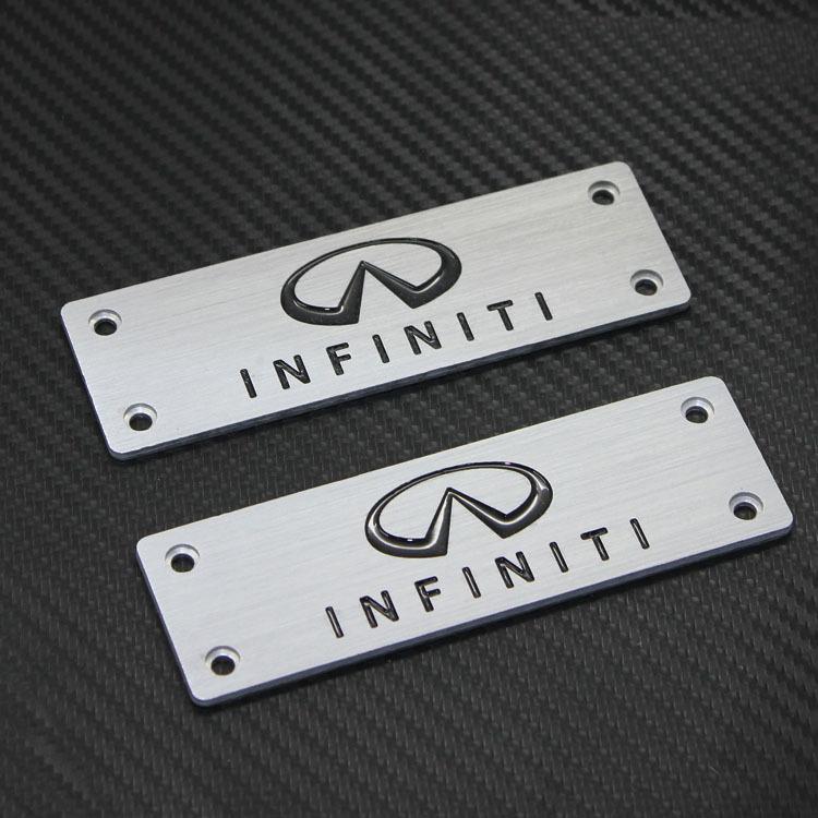 2pcs floor mat badge carpet emblem pad pads fit infiniti g35 g37 fx35 ex35 m35 