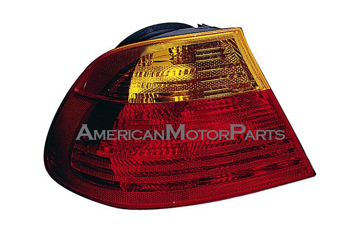 Depo pair replacement red/amber outer tail light 99-03 bmw e46 3-series 2dr