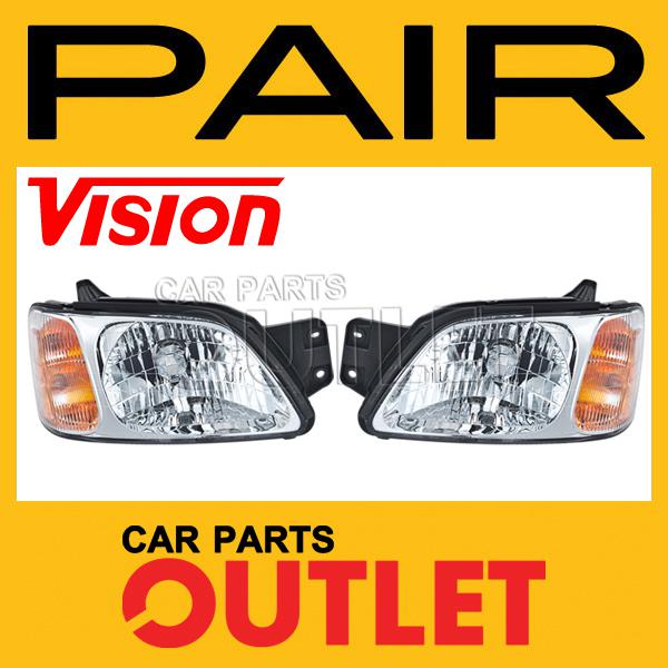 New 00-04 legacy l/brighton 03-06 baja sport head lamp left+right pair assembly