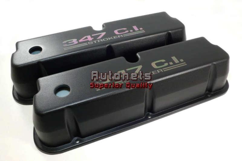 Ford 347 c.i. stroker aluminum tall black valve cover 289-351w mustang sbf