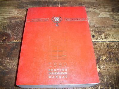 1990 cadillac brougham factory issue repair manual