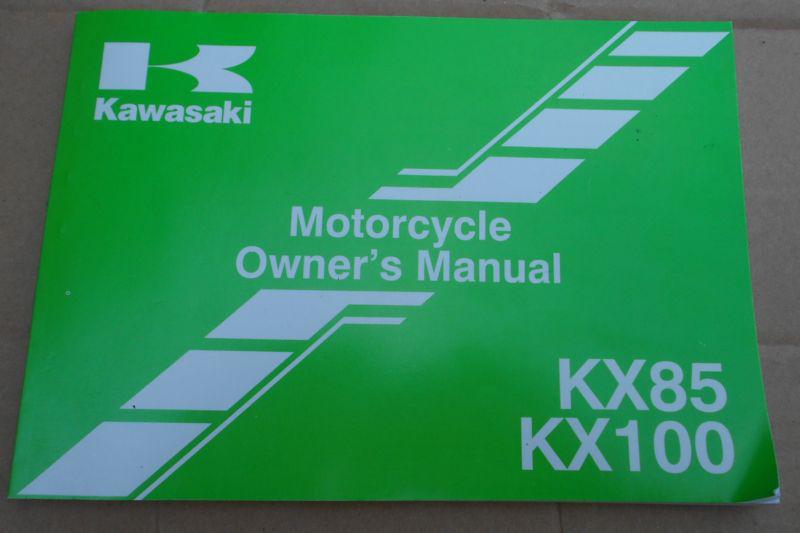 '12 kawasaki kx85 kx100 motorcycle owners manual 2012