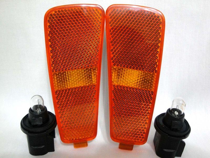 Chevy 06 hhr corner front side marker light lamp rl h one pair w/light bulb new