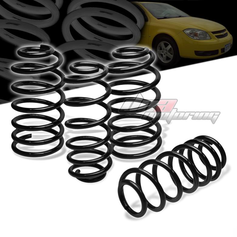 06-10 chevy cobalt black 1.9"drop suspension racing lowering springs f255/r235lb