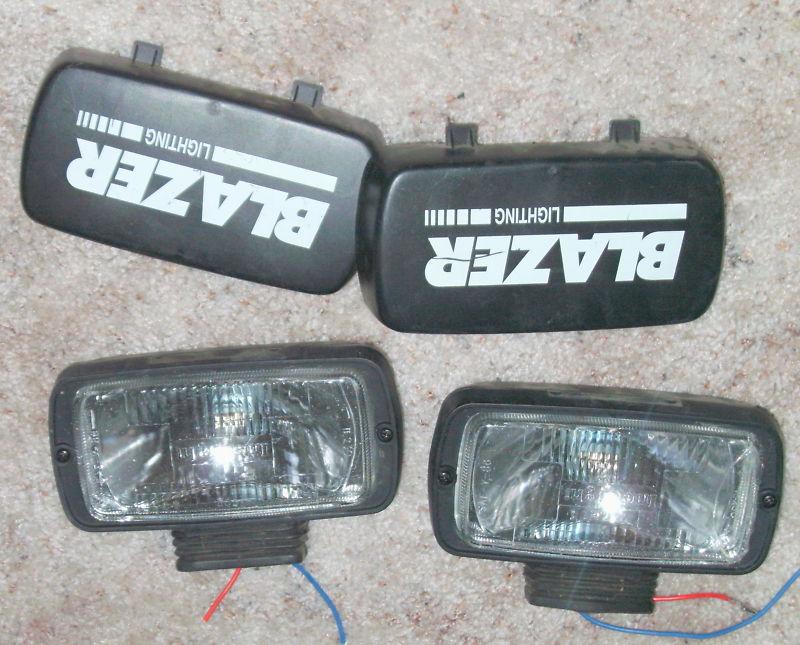 Vintage blazer driving lights with covers