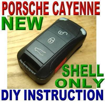 06-10 porsche cayenne flip key case only keyless remote fob free diy instruction