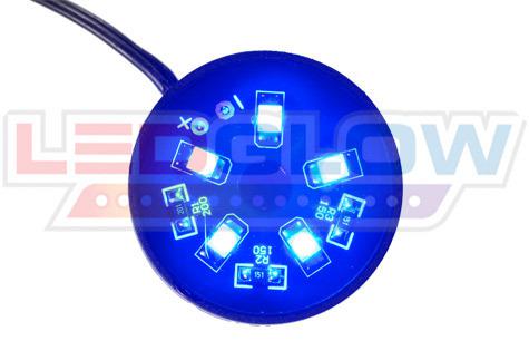 New 8pc blue pod 40 led under dash neon lighting kit