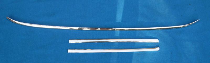 1968-72 chevelle gto 442 buick gs, front windshield trim, orig gm, prof-polished