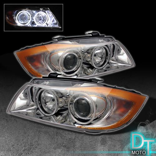 05-08 bmw e90 3-series ccfl halo projector headlights lights 325i 335i 330i