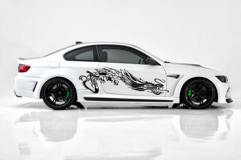 Dragon angry great big custom wrap car vinyl side graphics decals any auto ar465