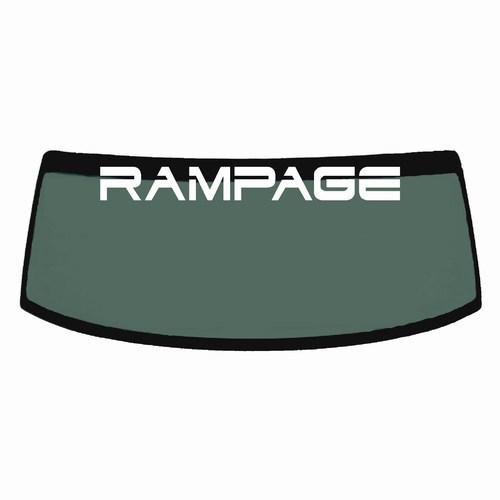 Rampage - windshield banner decal sticker v1