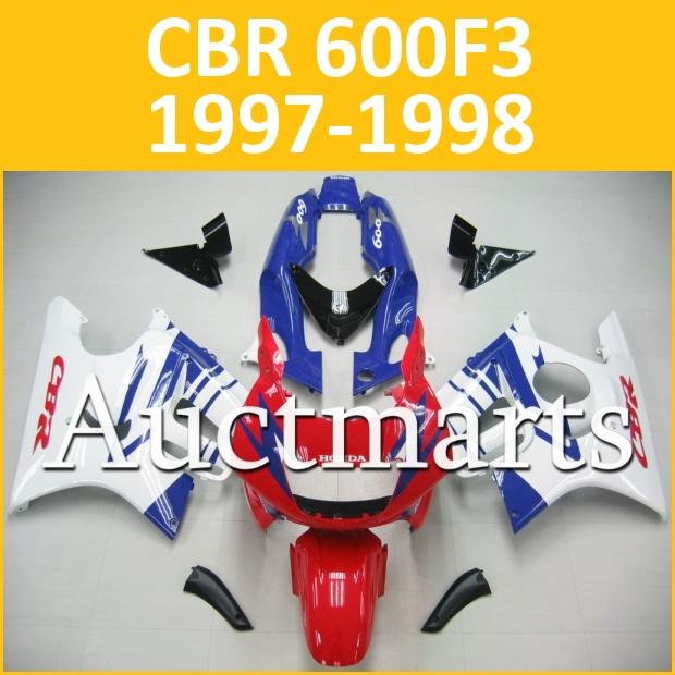 Fit honda cbr600f3 97 98 cbr 600 f3 1997 1998 fairing kit bodywork p5 b12