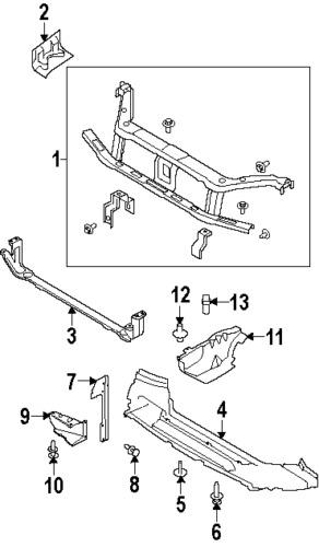 Ford 8s4z8327b genuine oem factory original air deflector