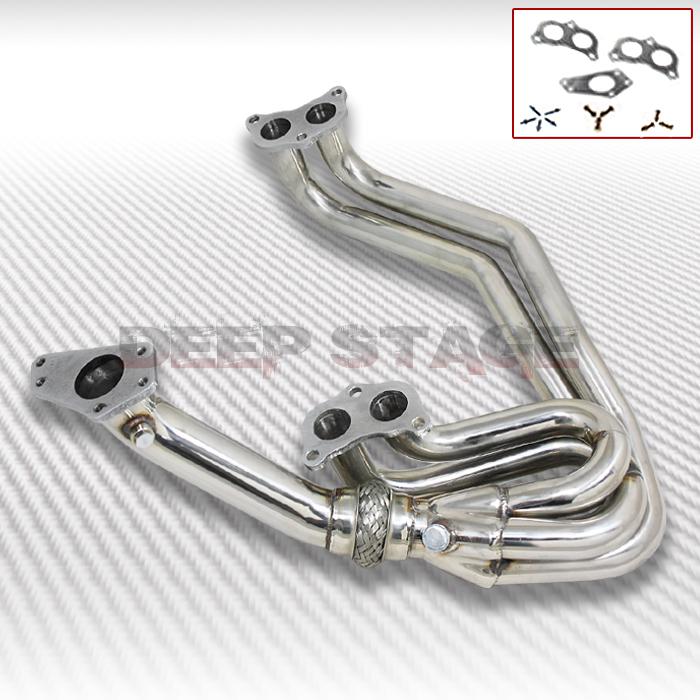 Ss tubular exhaust manifold header extractor 02-07 subaru impreza wrx/sti ej25