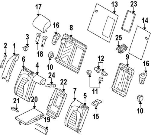 Volkswagen n91059501 genuine oem factory original armrest assy pivot bolt