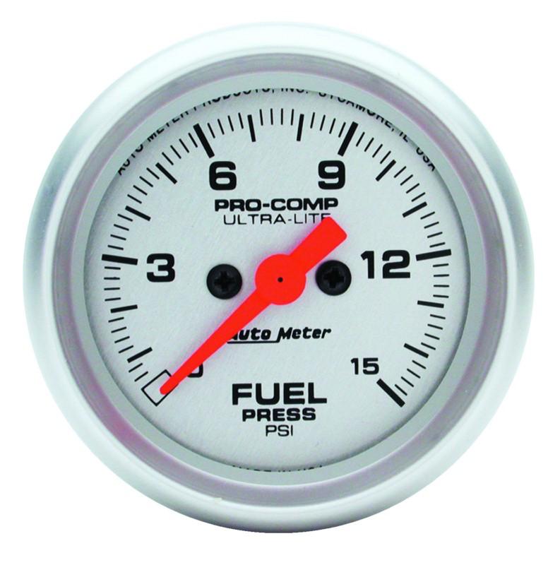 Auto meter 4361 ultra-lite; electric fuel pressure gauge