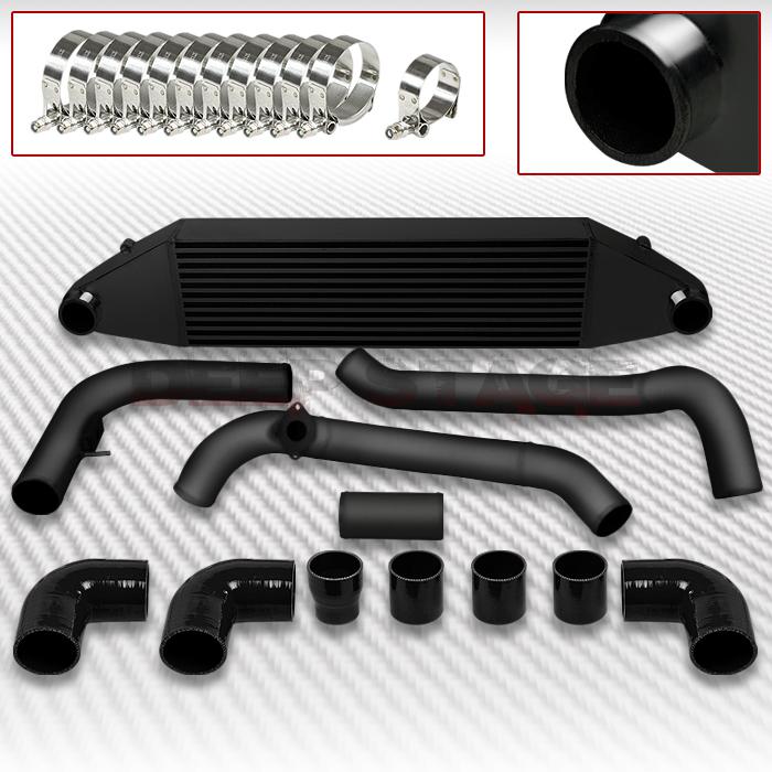 Aluminum turbo front-mount intercooler+piping 08-10 chevy cobalt ss lnf black