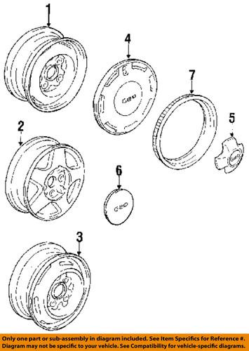 Geo gm oem 94846838 hub cap