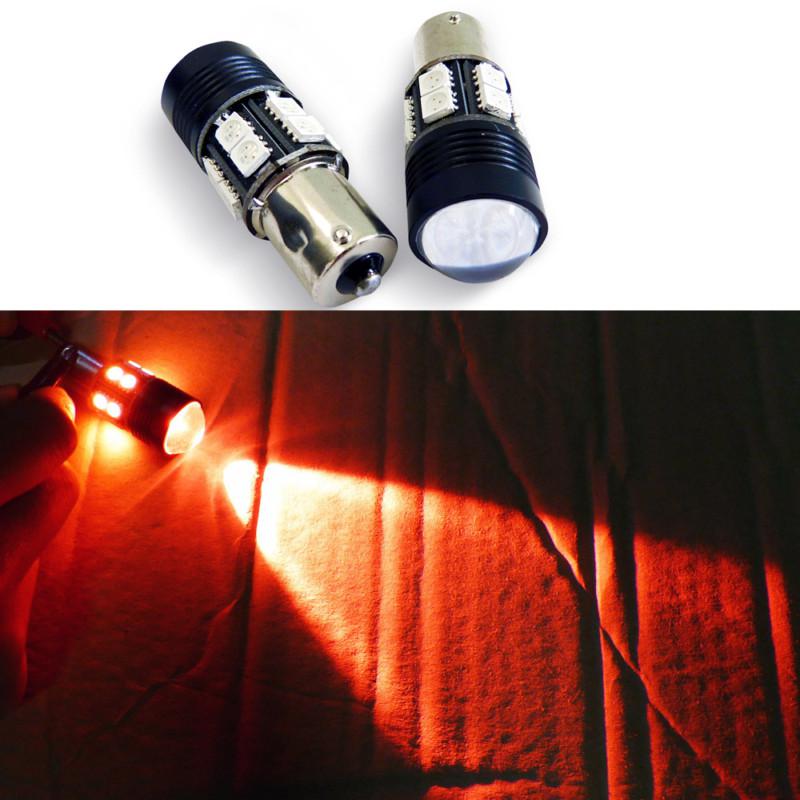 1156 cree high power led + 12 smd red turn signal led light bulbs/bulb (pack 2)