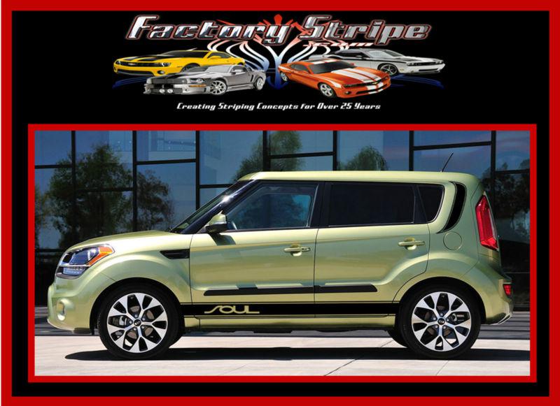 2008 2013 kia soul side rocker outline panal factory stripe decal 3m