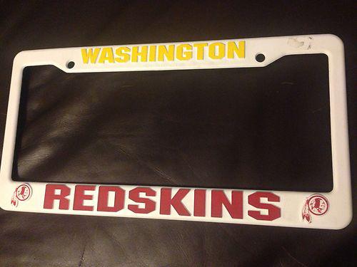 Washington redskins license plate frame nfl rg3 plastic new never used