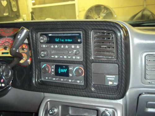 "carbon fiber look" rst dash bezel 03-07 silverado