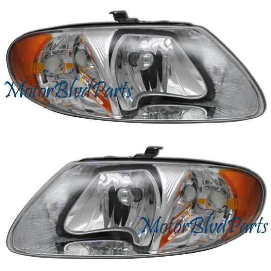 Caravan voyarger headlights headlamps right+left pair