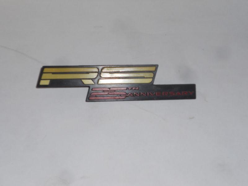 1992 camaro rs dash emblem badge 25th anniversary