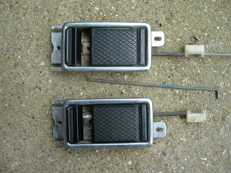 Find MGB Inside door handle, with bezel, rod, 1968-1980 Left or right