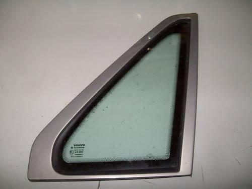 1998 99 2000 volvo s70 rh quater glass w/grey molding